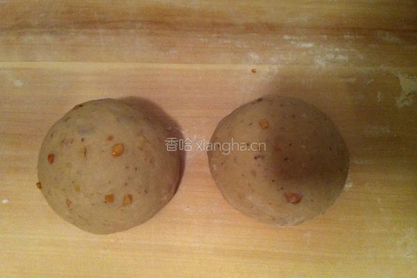 核桃花生益智面包的做法图解8