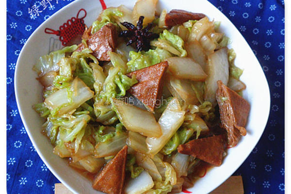 香干炒白菜的做法图解8