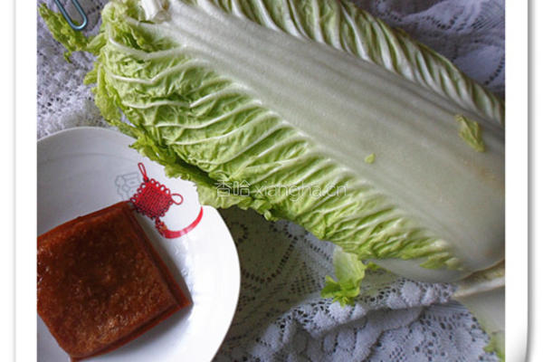 香干炒白菜的做法图解1