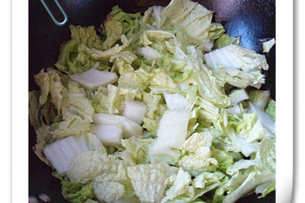 香干炒白菜的做法图解5