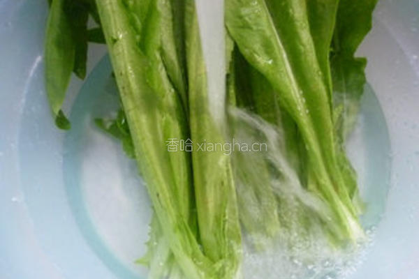 香干炒油麦菜的做法图解2