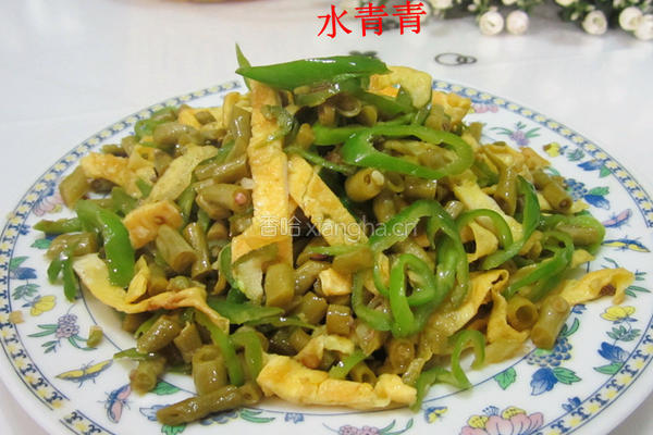 咸豆角炒蛋丝