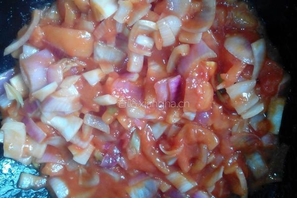茄汁刀削面的做法图解11