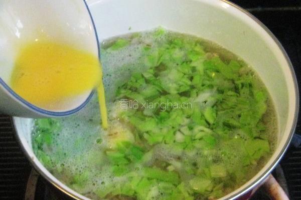 鸡蛋包菜麦片粥的做法图解5