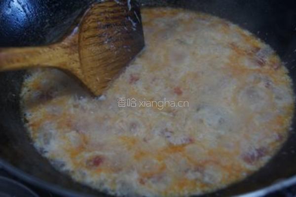 番茄榨菜蛋汤的做法图解7