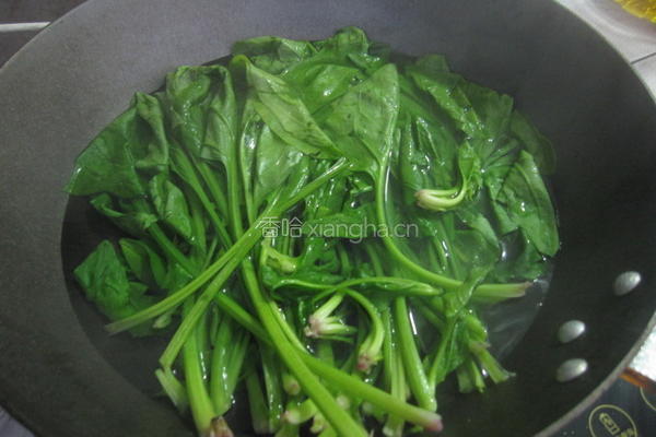 陈醋菠菜的做法图解2