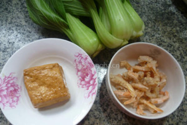 开洋香干炒青菜的做法图解1