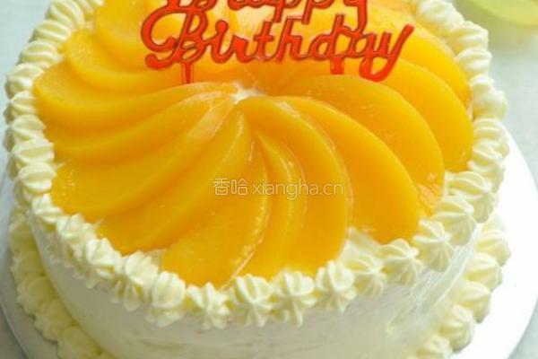 黄桃生日蛋糕的做法图解14