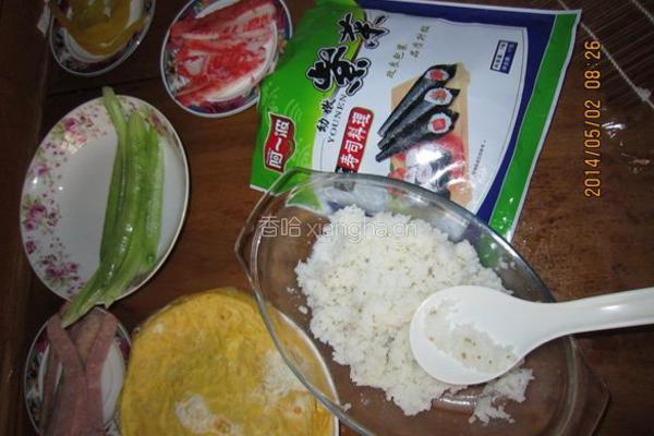 鲣鱼肉松寿司的做法图解8
