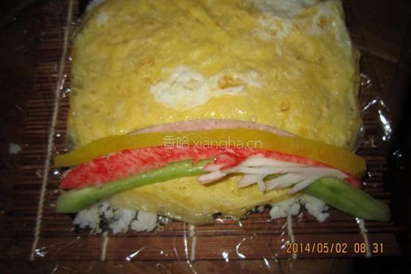 鲣鱼肉松寿司的做法图解12