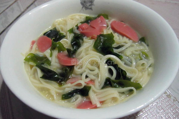 白菜炝汤面