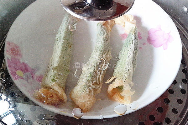 竹荪酿秋葵的做法图解5
