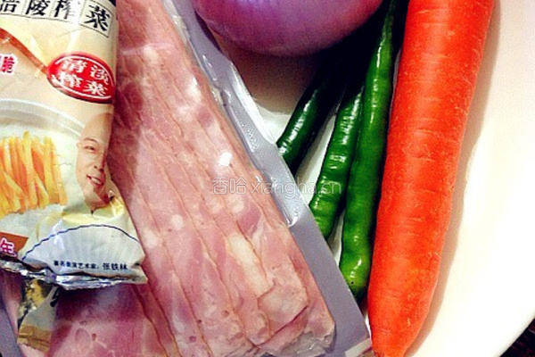培根炒饭的做法图解1