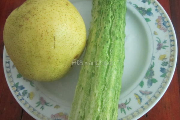 梨子黄瓜汁的做法图解3
