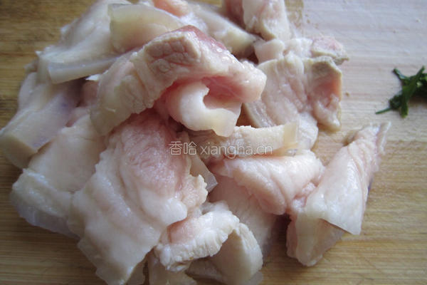 茭白肉片的做法图解1
