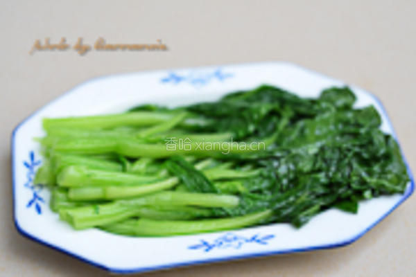 葱油菜心的做法图解5