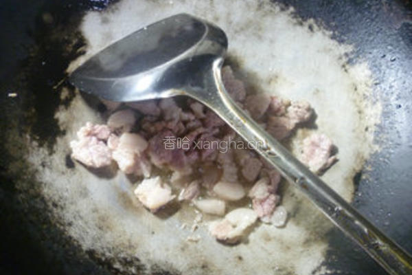 香干五花肉炒青瓜的做法图解5