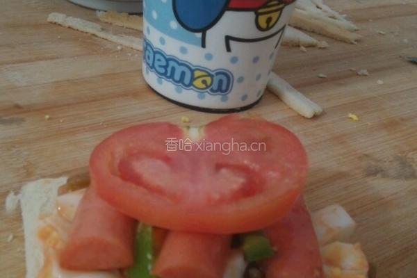 简易三明治的做法图解4