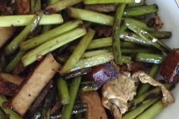 蒜苔炒香干的做法图解6
