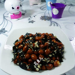 芝麻海苔花生仁的做法[图]