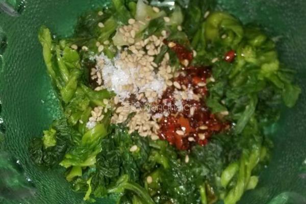 凉拌橄榄菜的做法图解3