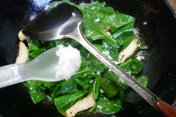 香干炒木耳菜的做法图解9