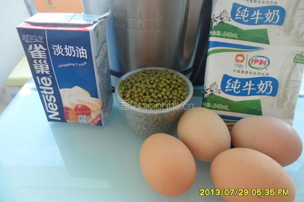 绿豆冰淇淋简易的做法图解2