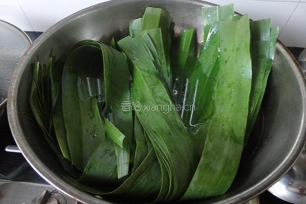 双豆蜜枣粽的做法图解3