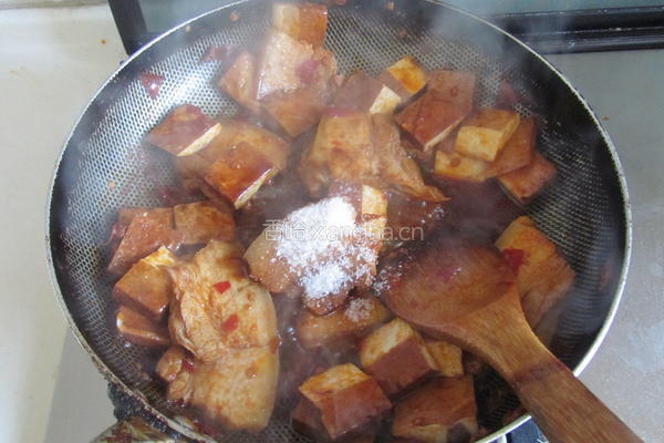 香干回锅肉的做法图解8