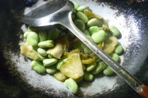 榨菜炒蚕豆的做法图解11