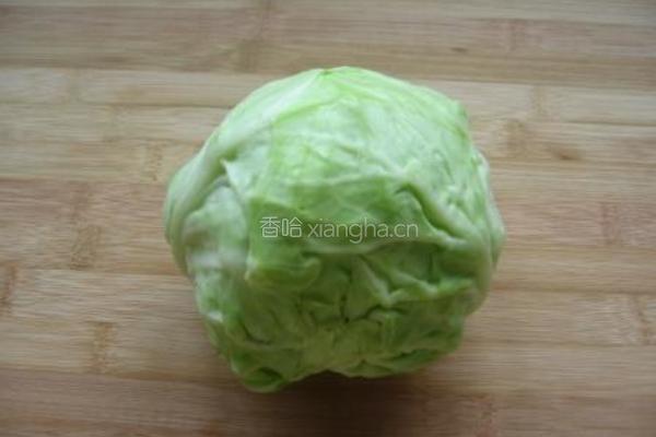 炒牛心菜的做法图解1