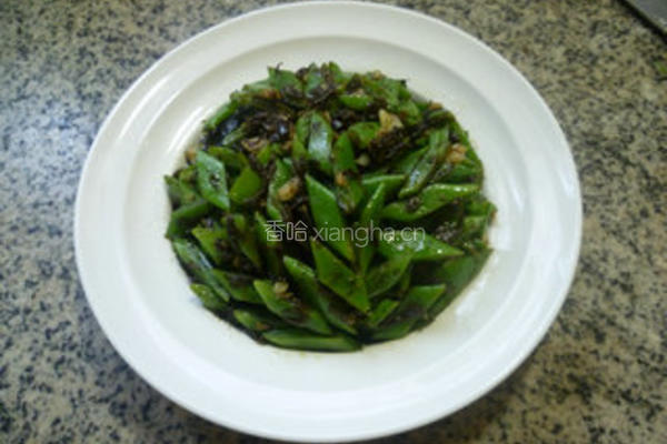 橄榄菜炒油豆角的做法图解9