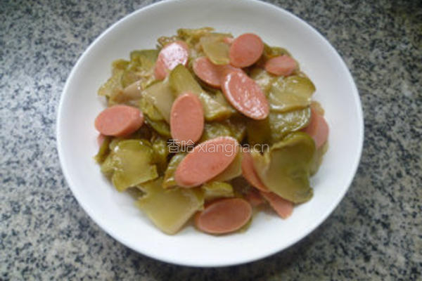 火腿肠炒榨菜的做法图解10
