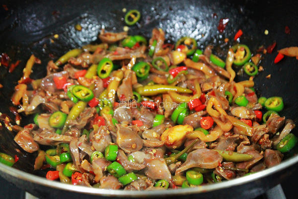 脆辣鸡胗的做法图解7