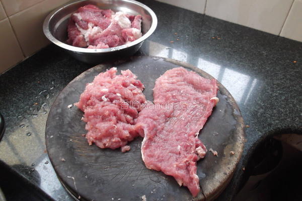 纯手工猪肉丸的做法图解3