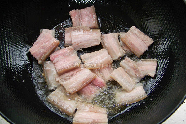 香干回锅肉的做法图解4