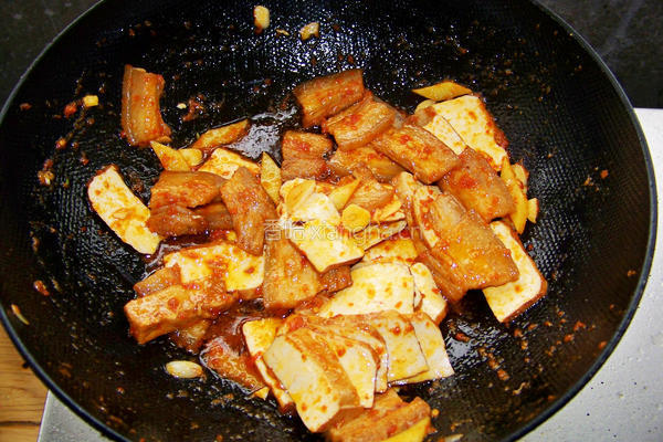 香干回锅肉的做法图解7