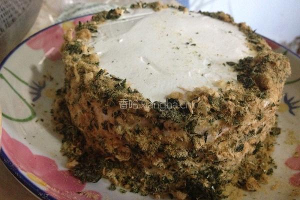 海苔肉松蔬菜蛋糕的做法图解14