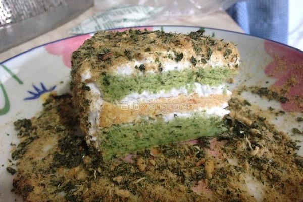 海苔肉松蔬菜蛋糕的做法图解16