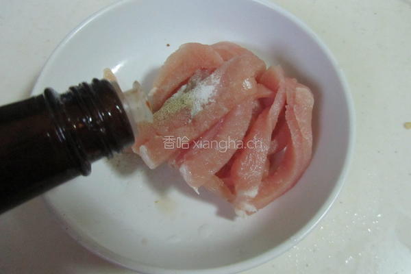 韭菜香干炒肉丝的做法图解2