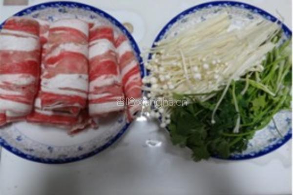 孜然羊肉菜卷的做法图解1