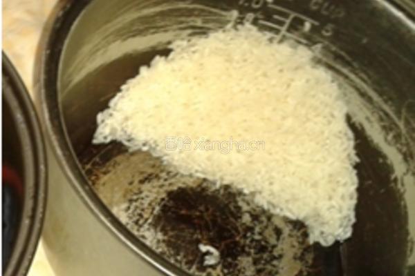 冬菇腊肠饭的做法图解3