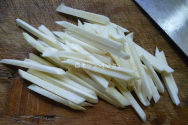 洋葱香干炒茭白的做法图解5