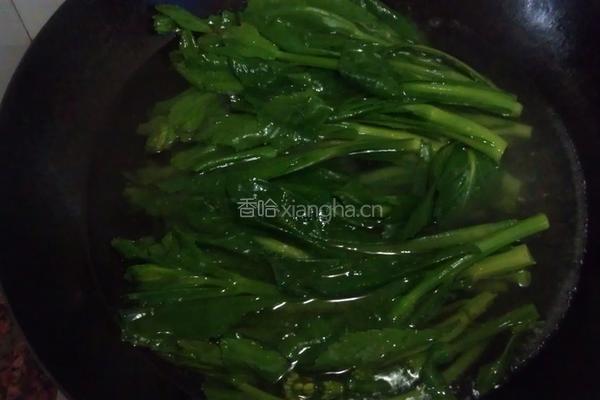 白灼油菜的做法图解2