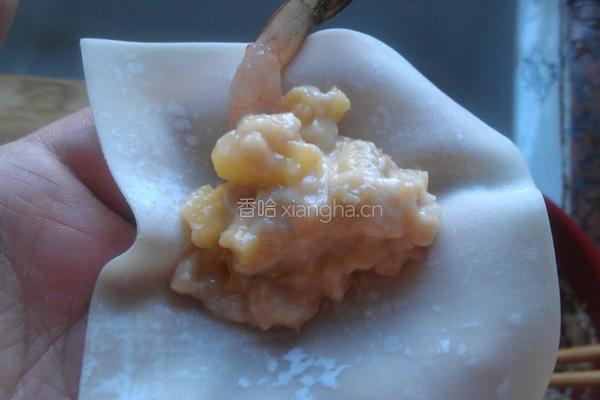 菠萝虾烧卖的做法图解4