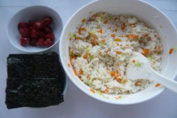 紫菜饭团的做法图解5