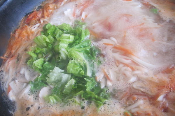 蘑菇蔬菜汤面的做法图解14