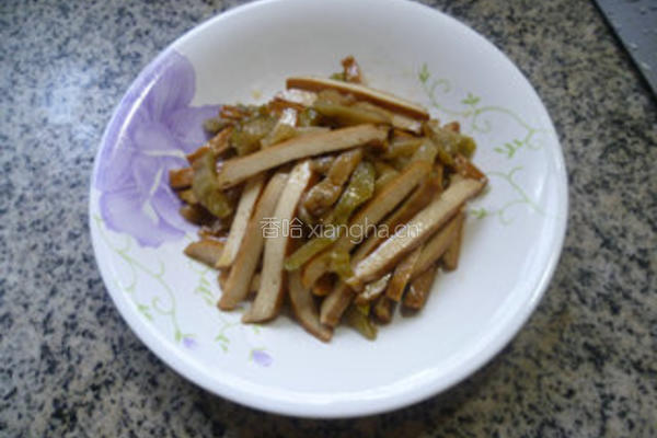榨菜炒香干的做法图解7