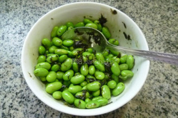 橄榄菜拌毛豆的做法图解9