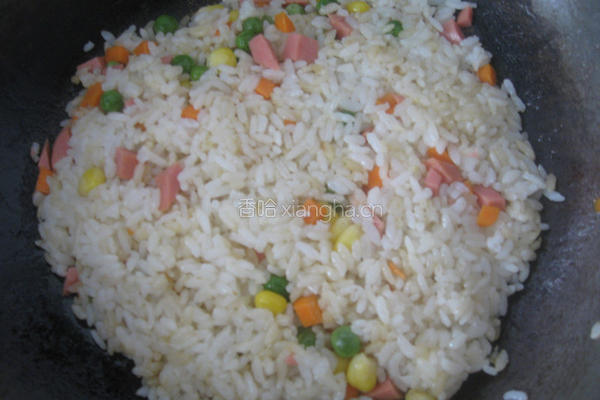 小熊炒饭的做法图解4